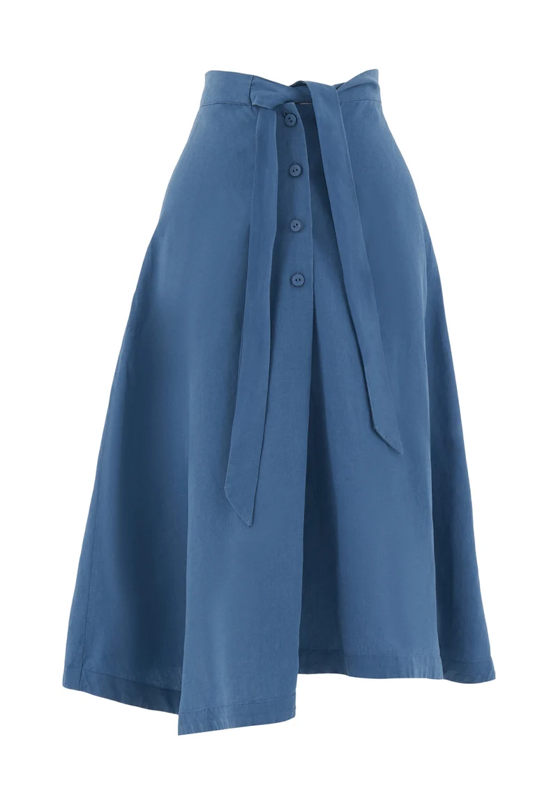 Rock aus TENCEL™ Lyocell und Leinen