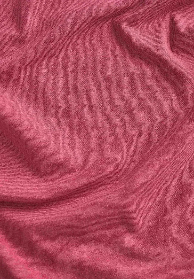 Jerseykleid aus Bio-Baumwolle und Leinen