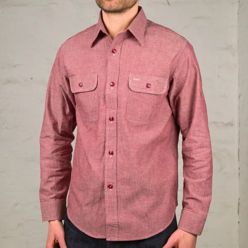 Red Chambray Work Shirt
