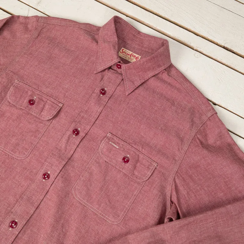 Red Chambray Work Shirt