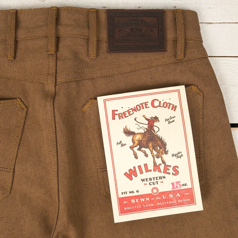 Wilkes Western 15 oz. Brown Denim