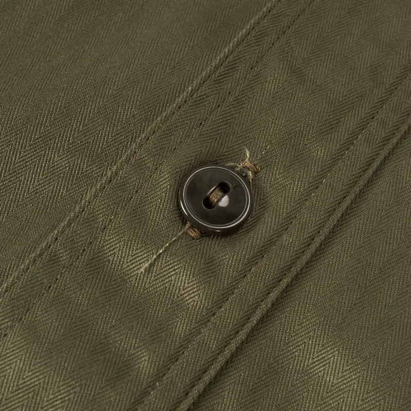Herringbone Work Shirt Oliv