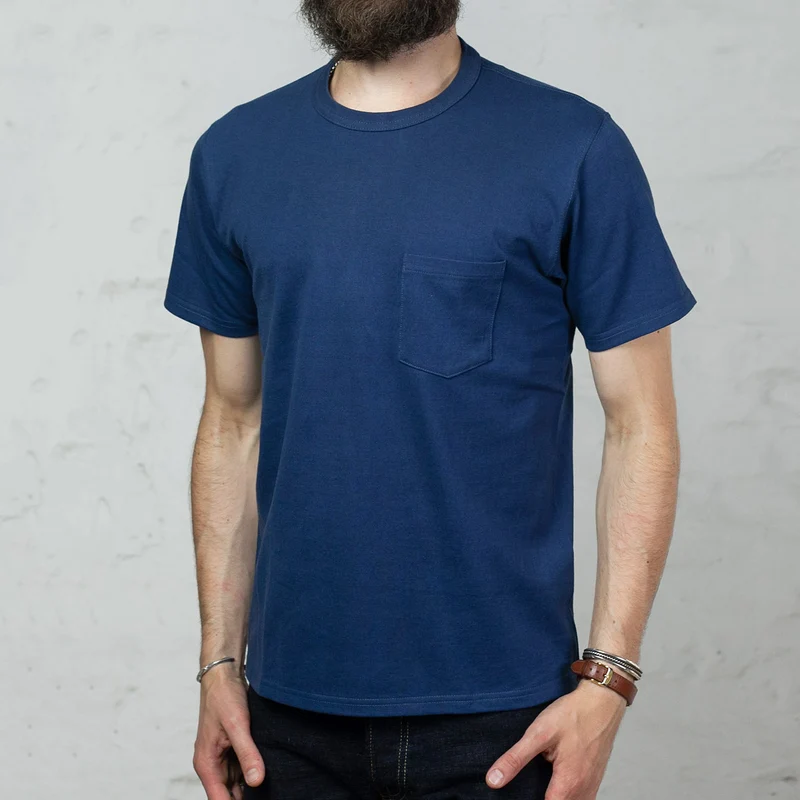 Joe McCoy Pocket Tee Marine Blau