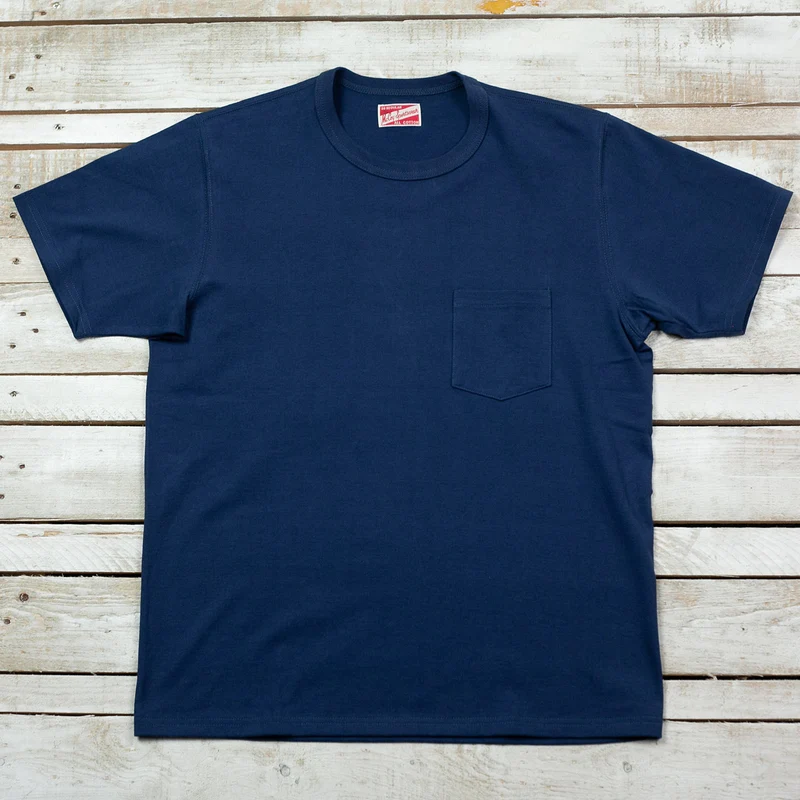 Joe McCoy Pocket Tee Marine Blau