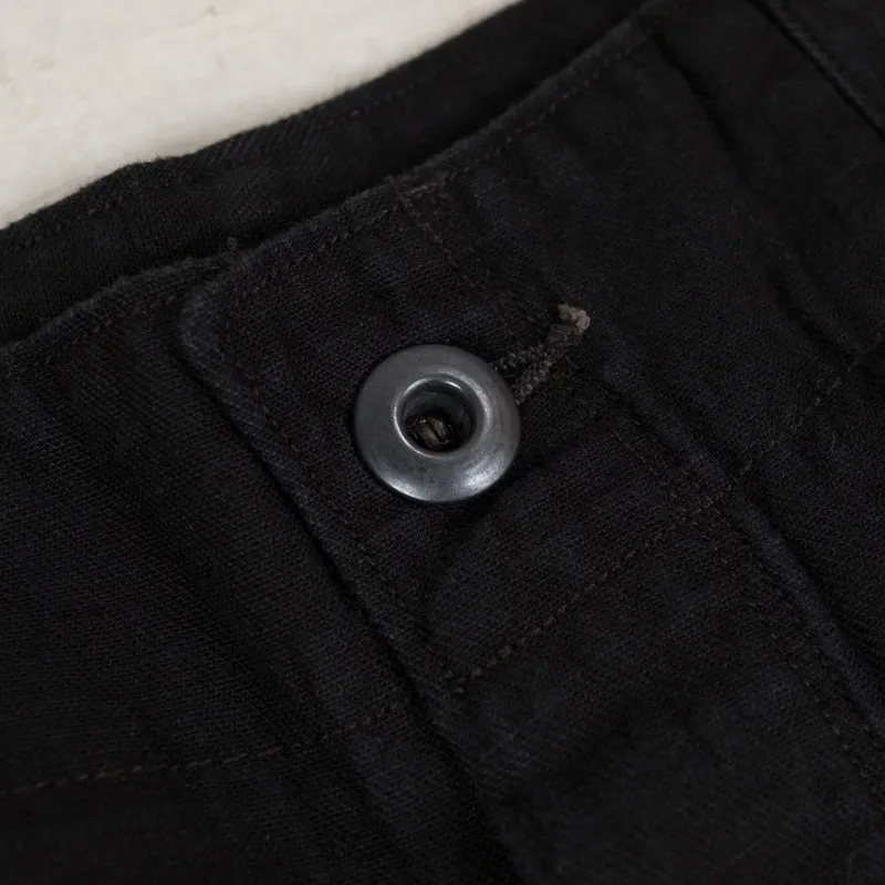 Doric Denim Trousers Cotton Hemp Lightweight Denim Black