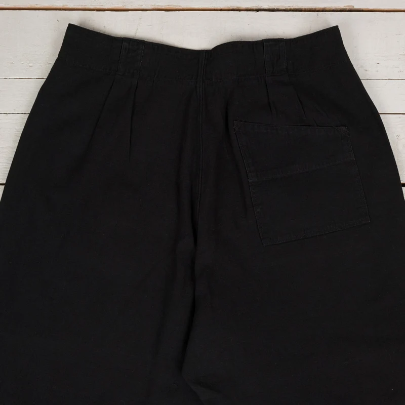 Doric Denim Trousers Cotton Hemp Lightweight Denim Black