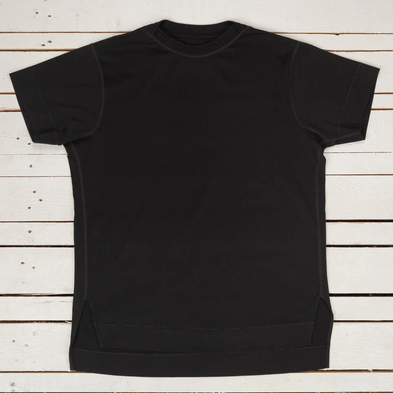 Shuttle T-Shirt Cotton Silk Jersey Black