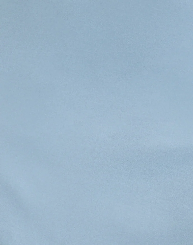 Ufacy Minikleid mit Rüschen und V-Ausschnitt in Cool Blue