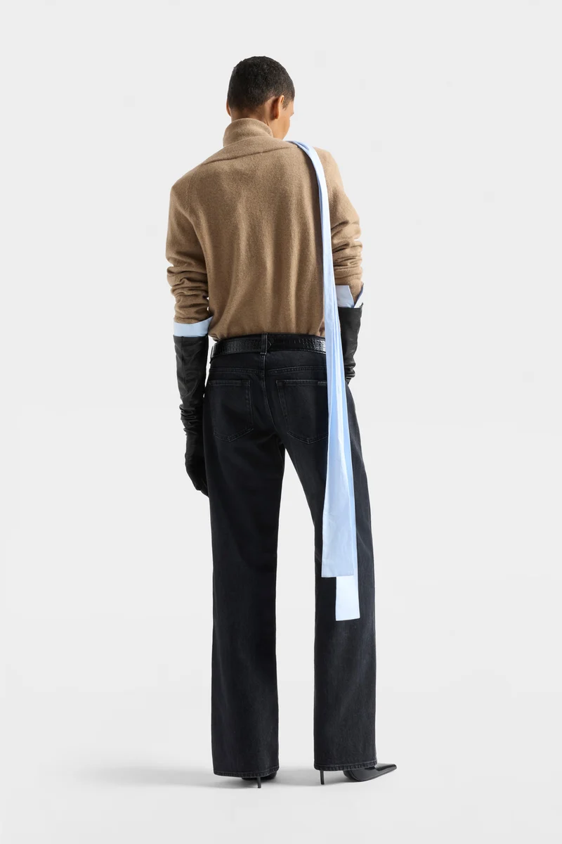 LOW STRAIGHT in Denim Heavy Rain