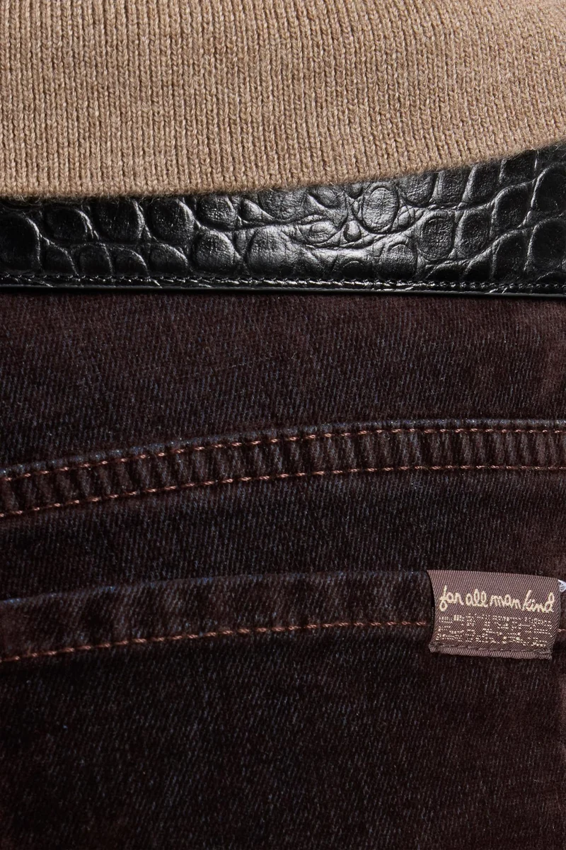 LOW STRAIGHT in Flock Denim Brown