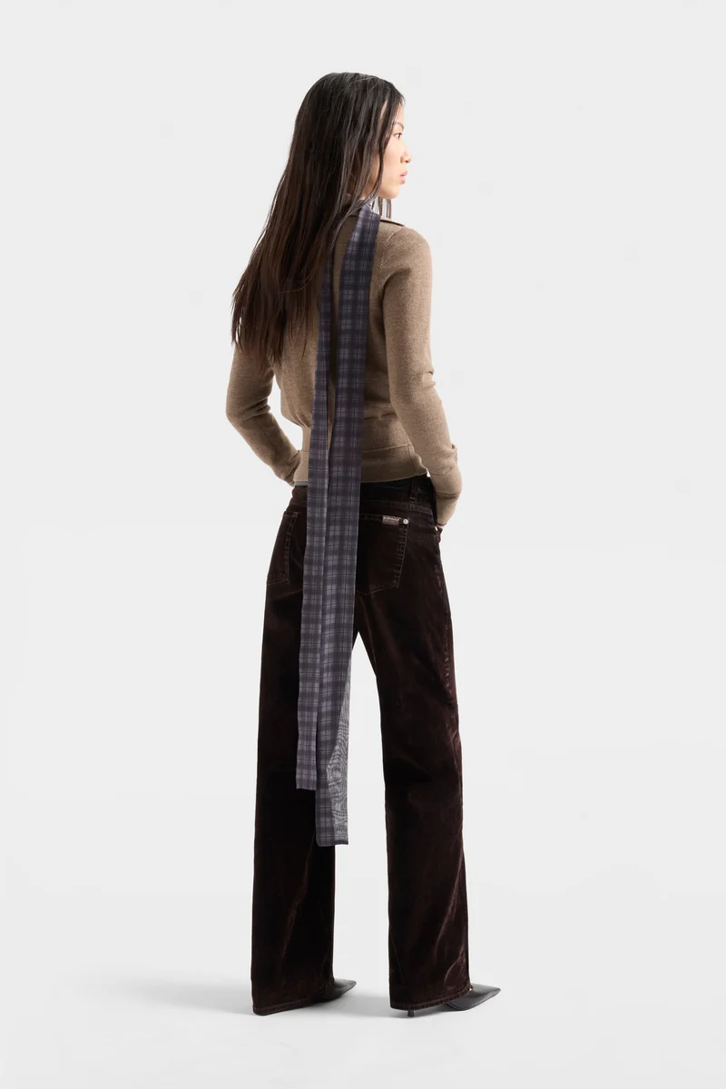 LOW STRAIGHT in Flock Denim Brown