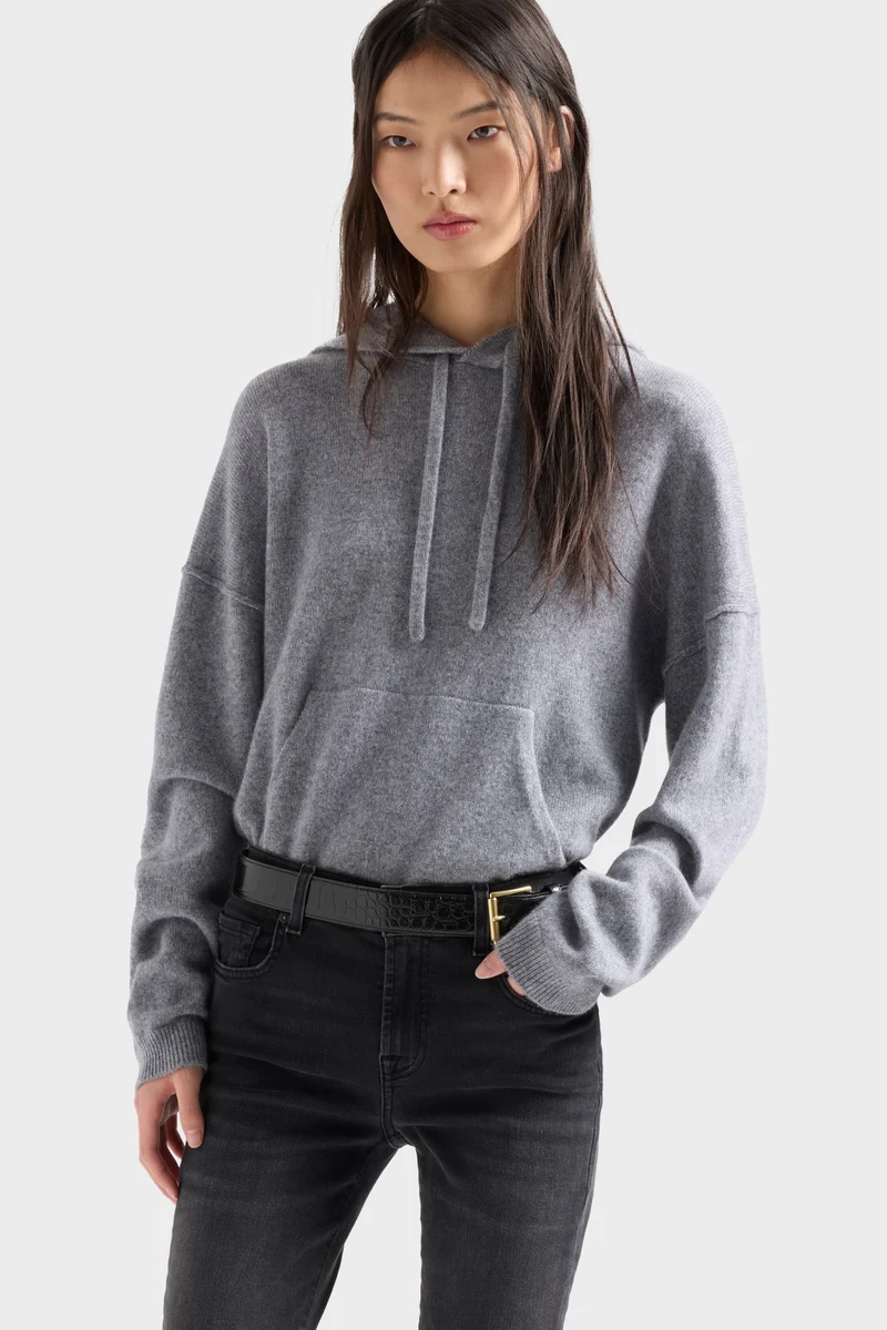 HOODIE in Cashmere Wolf
