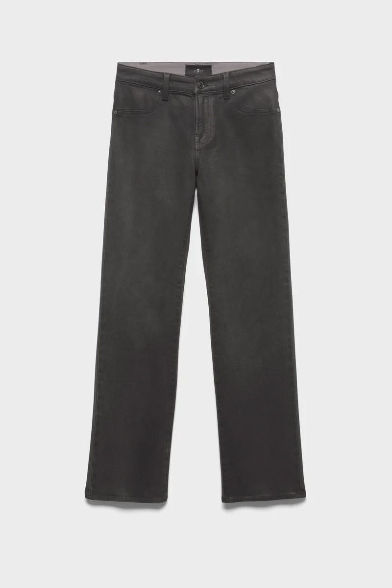 CALIE STRAIGHT in Coated Denim Grey
