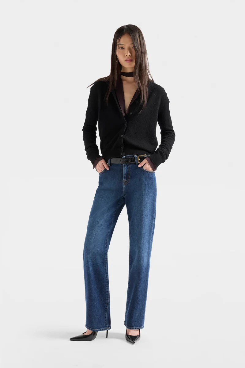 CALIE STRAIGHT in Denim Indiglow