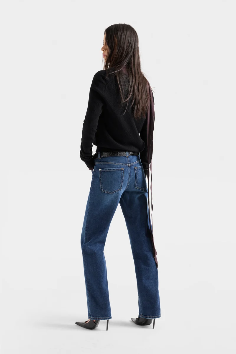 CALIE STRAIGHT in Denim Indiglow
