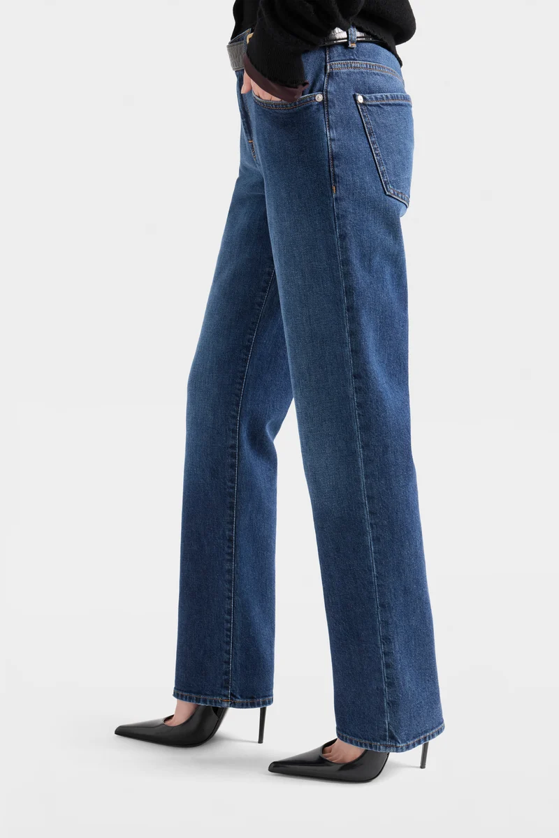 CALIE STRAIGHT in Denim Indiglow