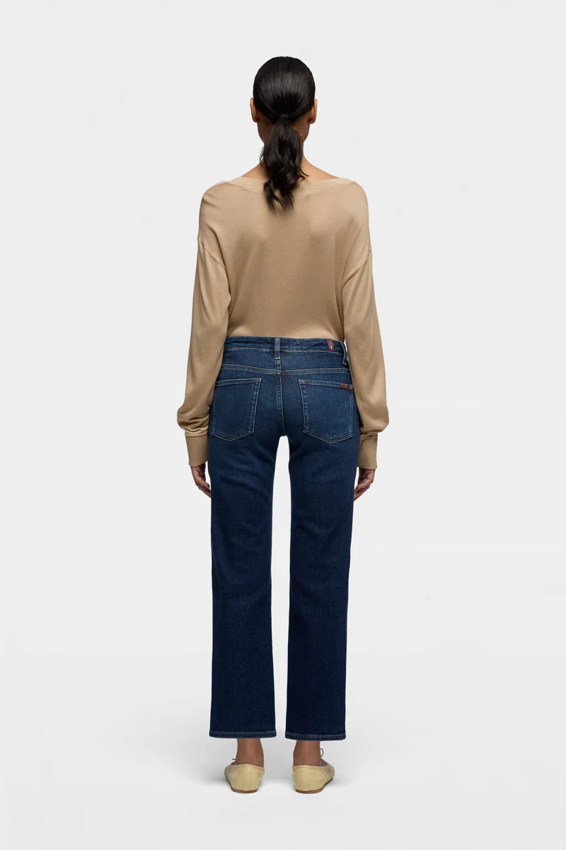 CALIE STRAIGHT ANKLE in Luxe Vintage Blue Vibe