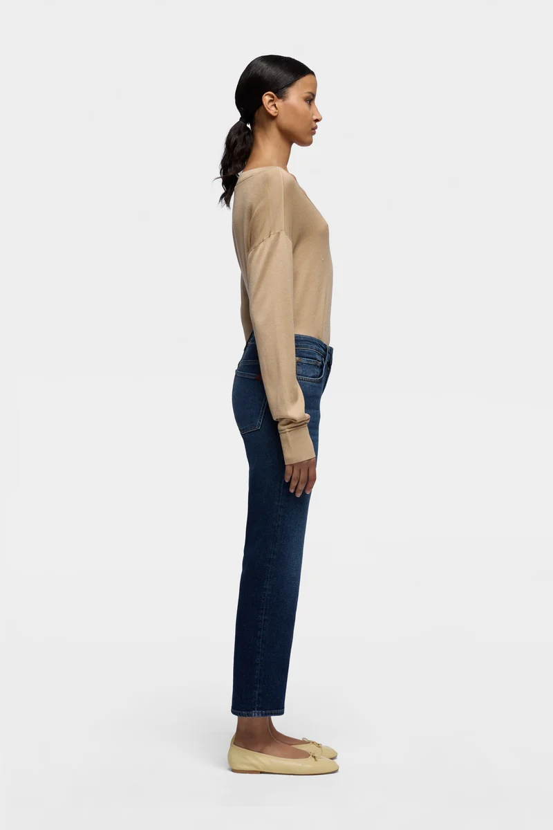 CALIE STRAIGHT ANKLE in Luxe Vintage Blue Vibe