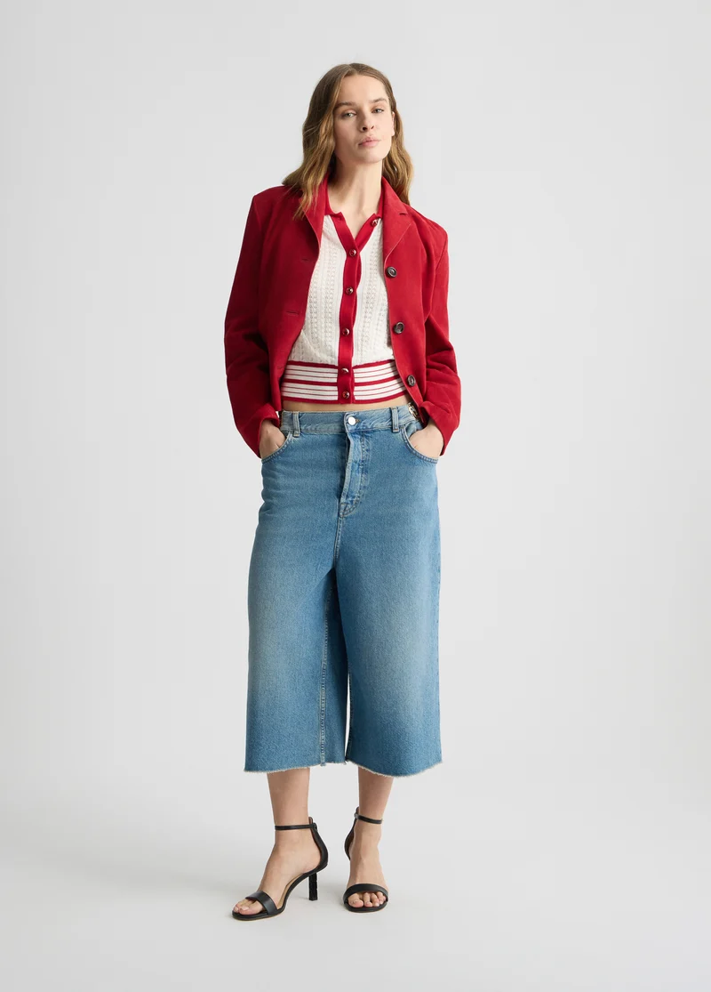 Denim Bermuda Shorts