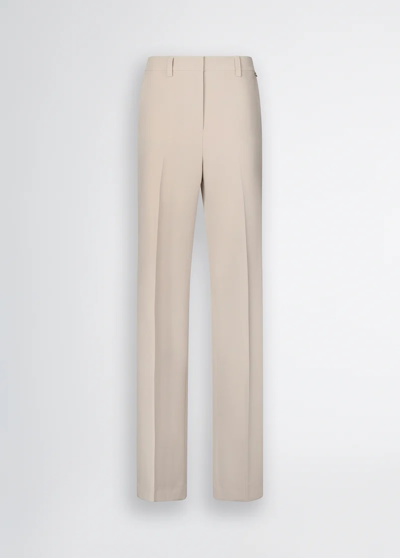 Beige Palazzo Trousers