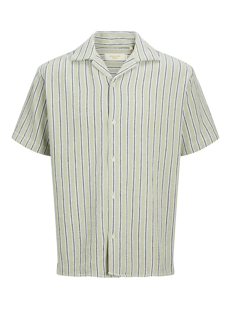 JJECOBA STRIPE RESORT SHIRT SS SN, Tea/STRIPES