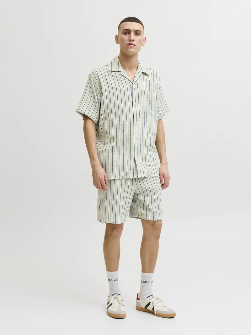 JJECOBA STRIPE RESORT SHIRT SS SN, Tea/STRIPES