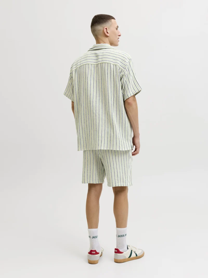 JJECOBA STRIPE RESORT SHIRT SS SN, Tea/STRIPES