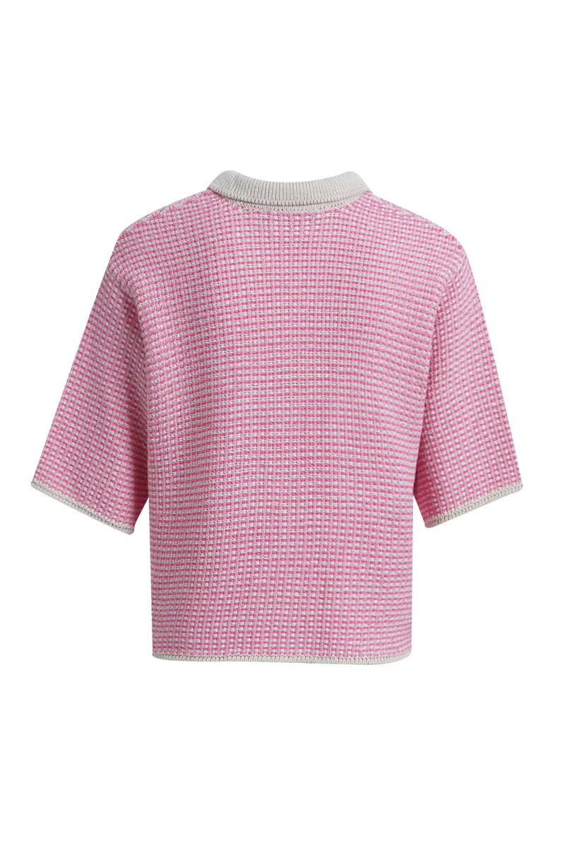 STRUCTURE STRIPE CARDIGAN, BUBBLEGUM PRINT