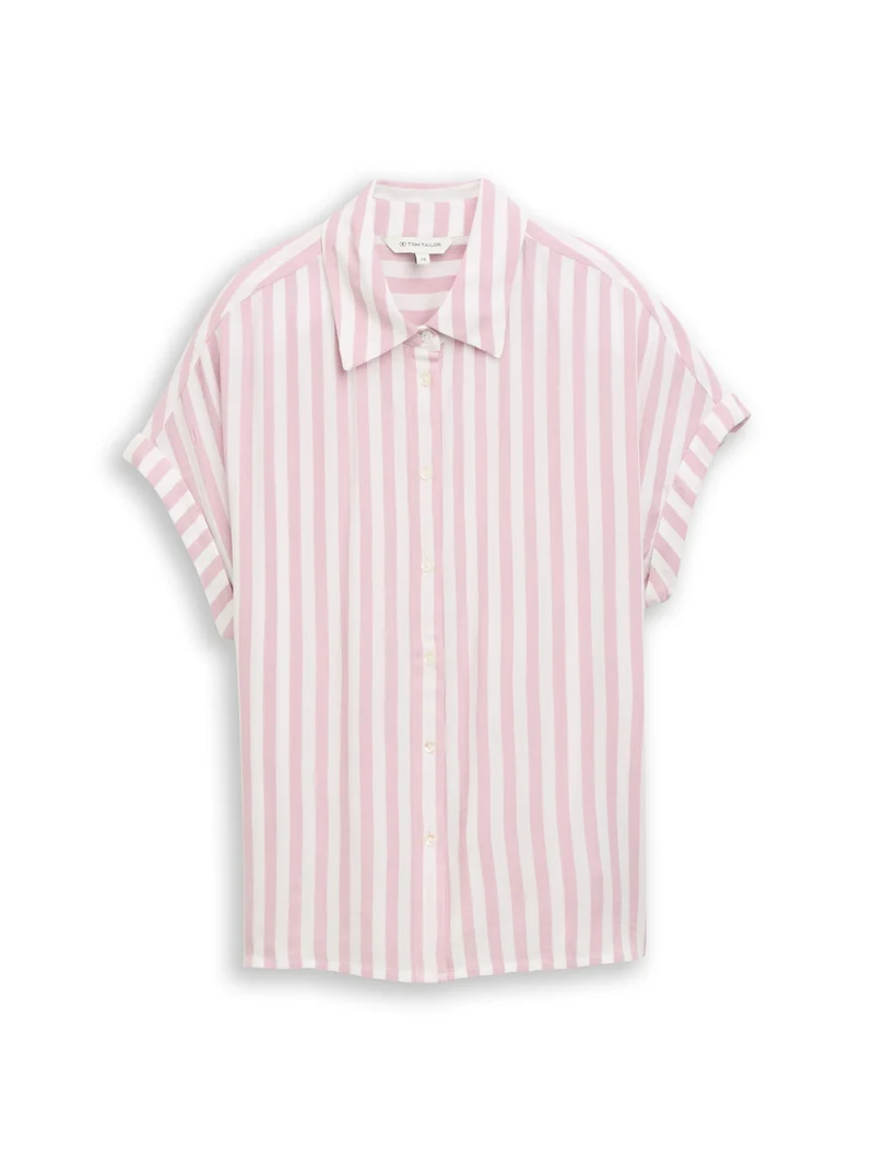 blouse striped, light elderberry stripe
