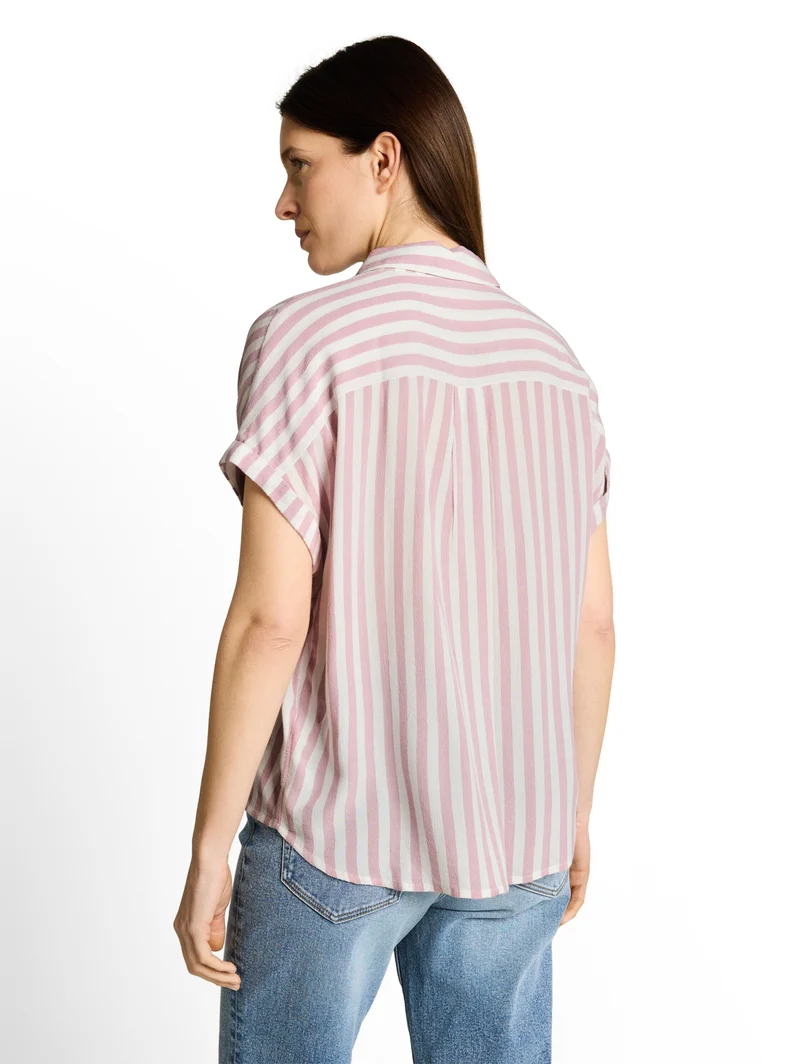 blouse striped, light elderberry stripe