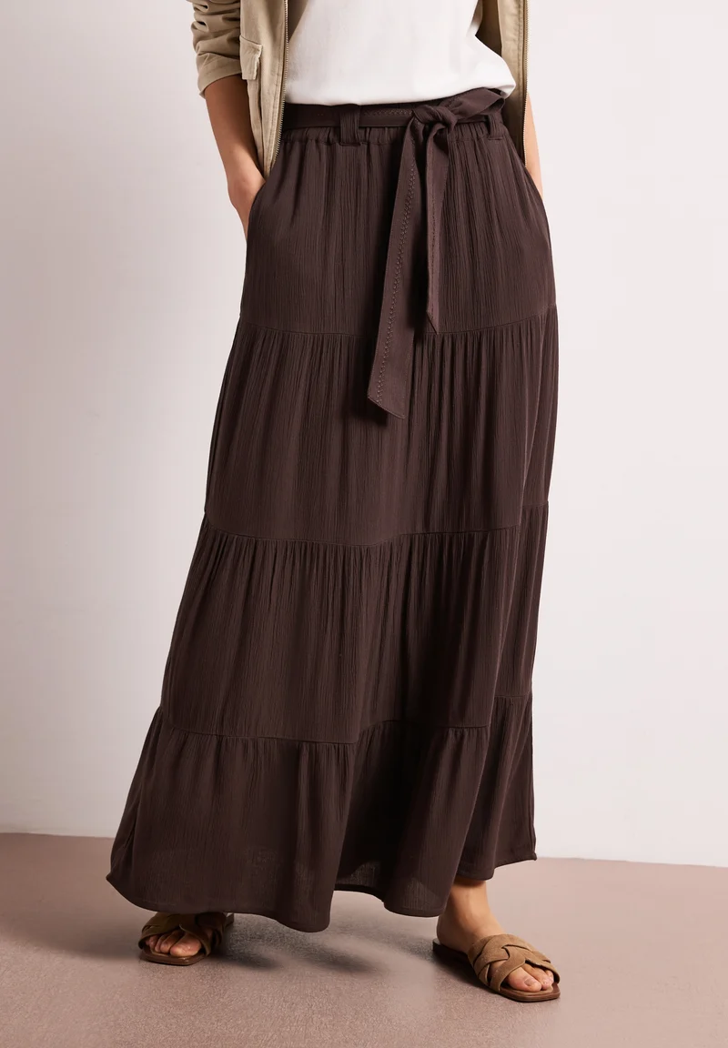 Maxi Volant_solid, espresso brown