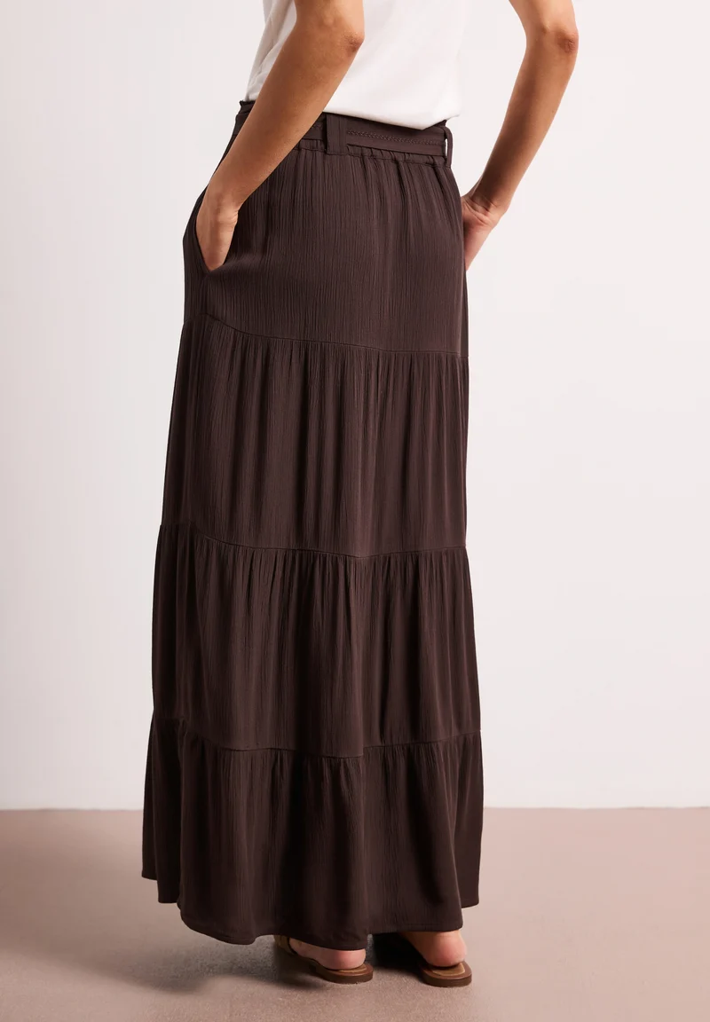 Maxi Volant_solid, espresso brown