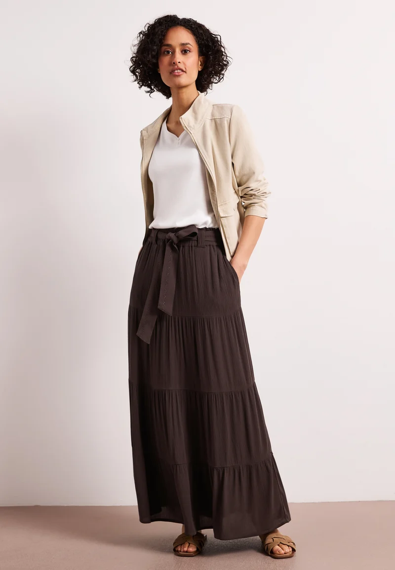 Maxi Volant_solid, espresso brown