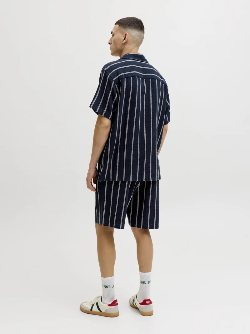 JJECOBA STRIPE RESORT SHIRT SS SN, Sky Captain/STRIPES