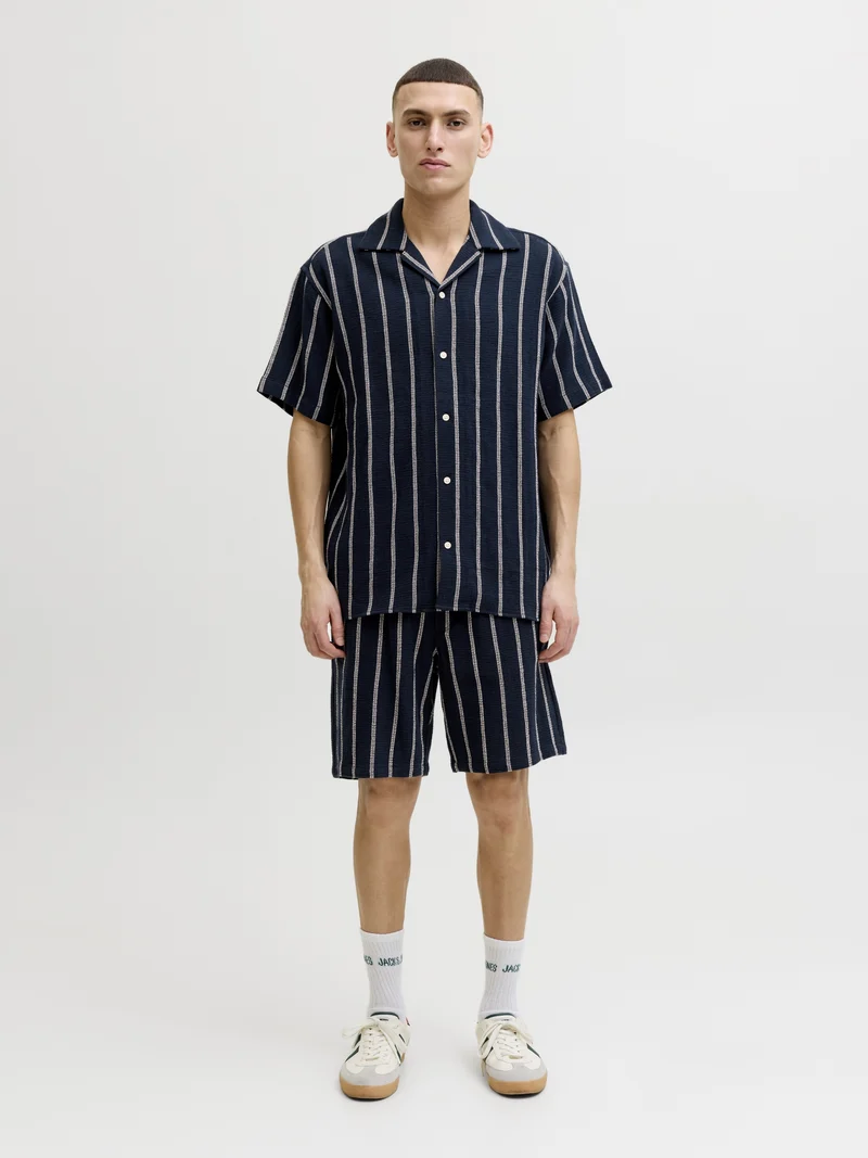 JJECOBA STRIPE RESORT SHIRT SS SN, Sky Captain/STRIPES