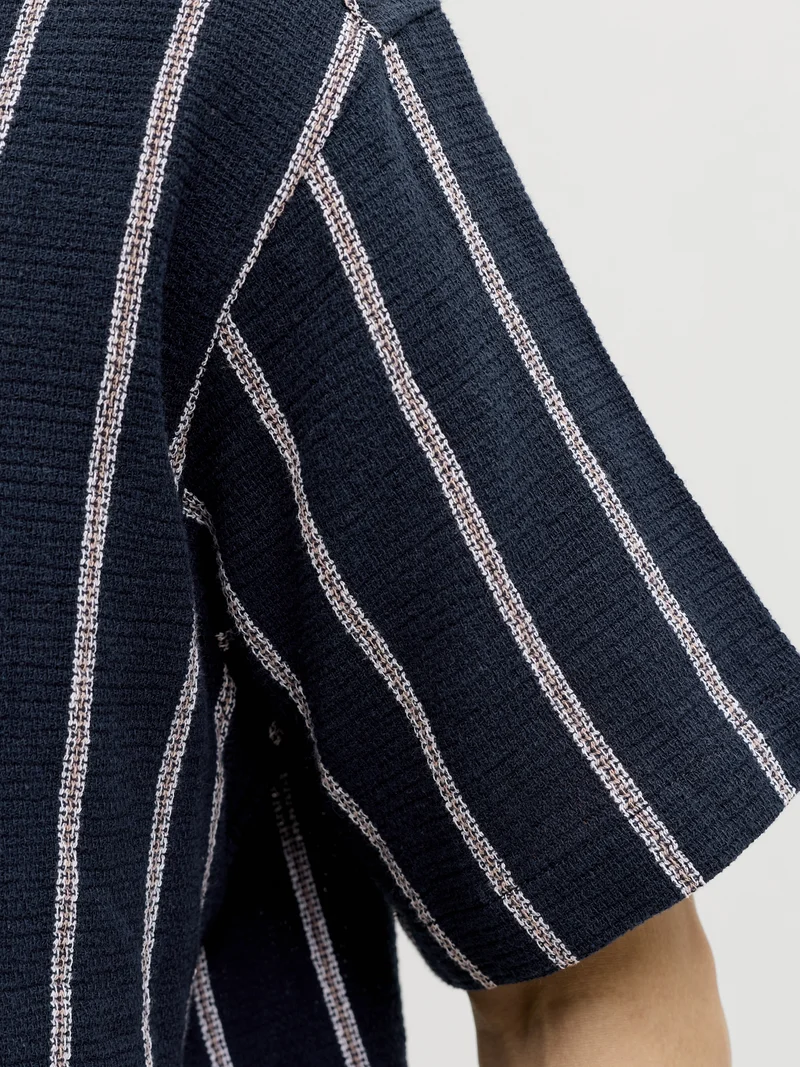 JJECOBA STRIPE RESORT SHIRT SS SN, Sky Captain/STRIPES