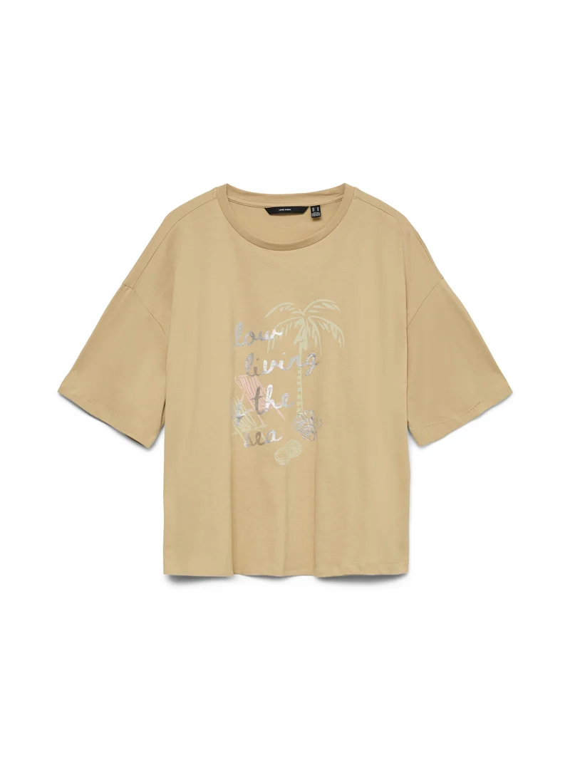 VMSIGRID KELLY SS TOP BOX JRS, Warm Sand/SLOW LIVING