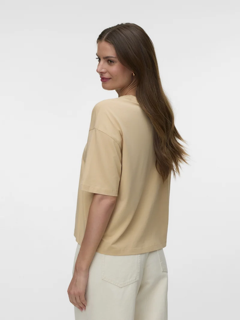 VMSIGRID KELLY SS TOP BOX JRS, Warm Sand/SLOW LIVING
