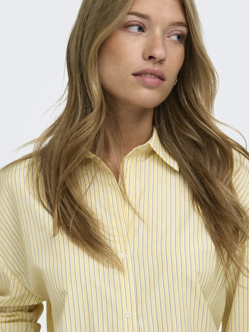 ONLOREGON ALVA LS REG SHIRT NOOS WV, Sunlight/CLOUD DANCER