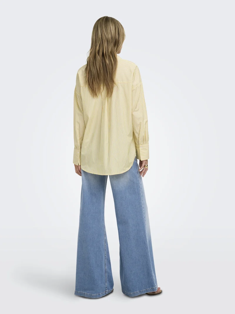 ONLOREGON ALVA LS REG SHIRT NOOS WV, Sunlight/CLOUD DANCER
