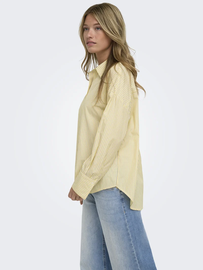 ONLOREGON ALVA LS REG SHIRT NOOS WV, Sunlight/CLOUD DANCER