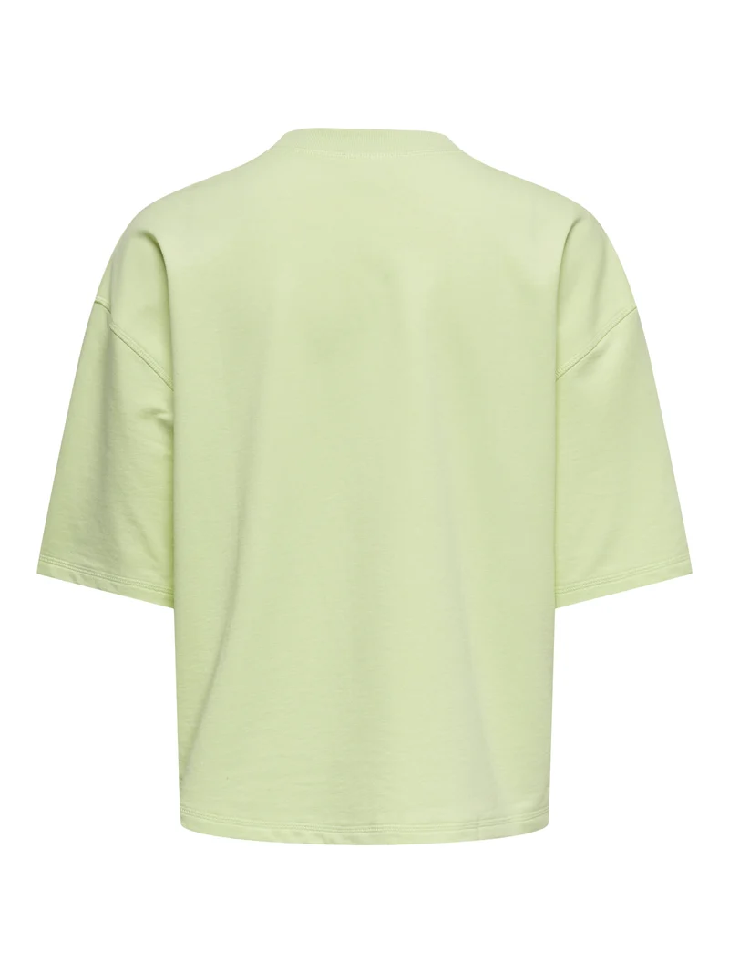 JDYKAJA SS LOOSE O NECK SWEAT JRS D, Seafoam Green/MA CHERIE TOWEL