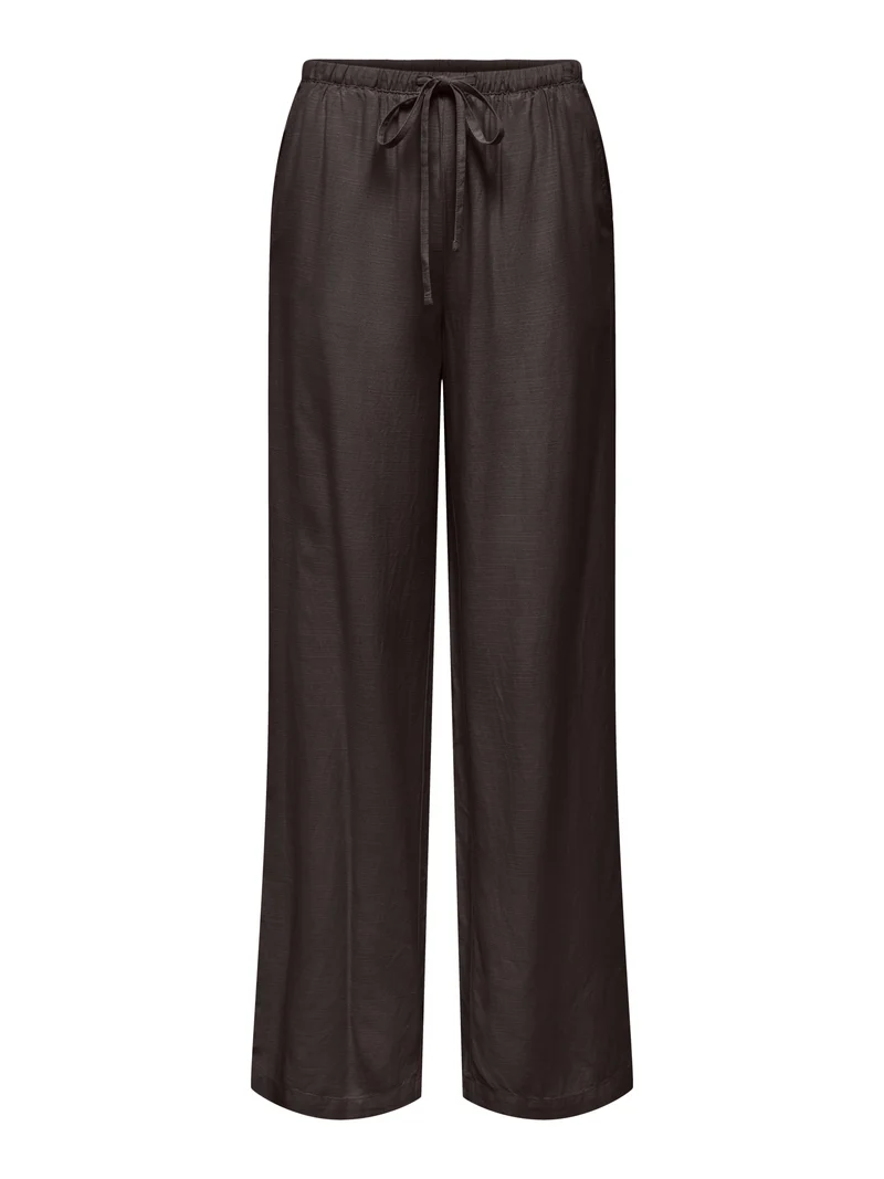 JDYCAYA LINEN MW PANT WVN NOOS, Chocolate Torte