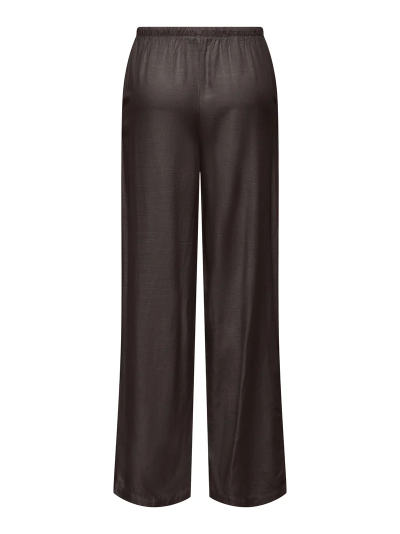 JDYCAYA LINEN MW PANT WVN NOOS, Chocolate Torte