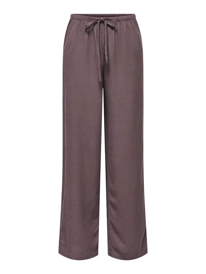 JDYCAYA LINEN MW PANT WVN NOOS, Huckleberry