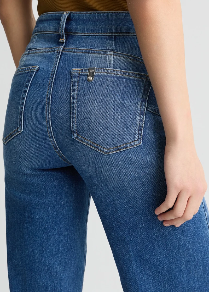 Flared Jeans with Belt