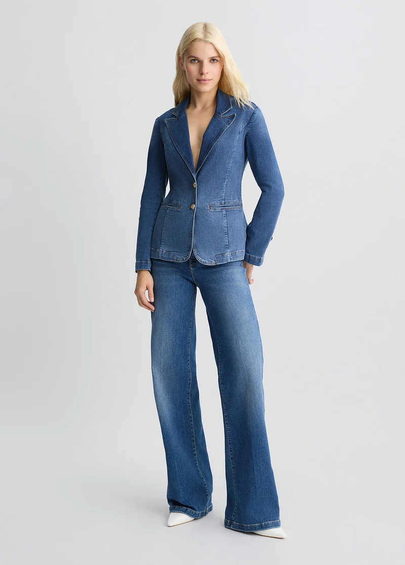 Flared Jeans with Belt
