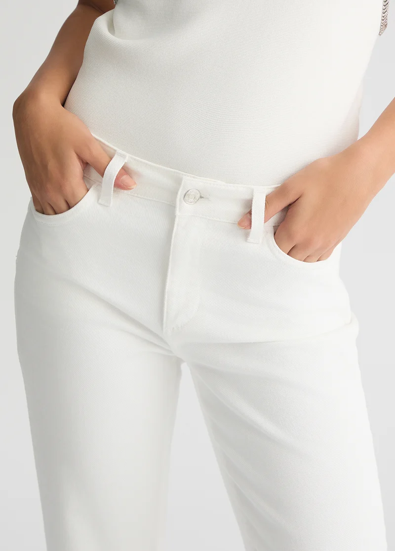 Bottom Up Bootcut Jeans with Rhinestones