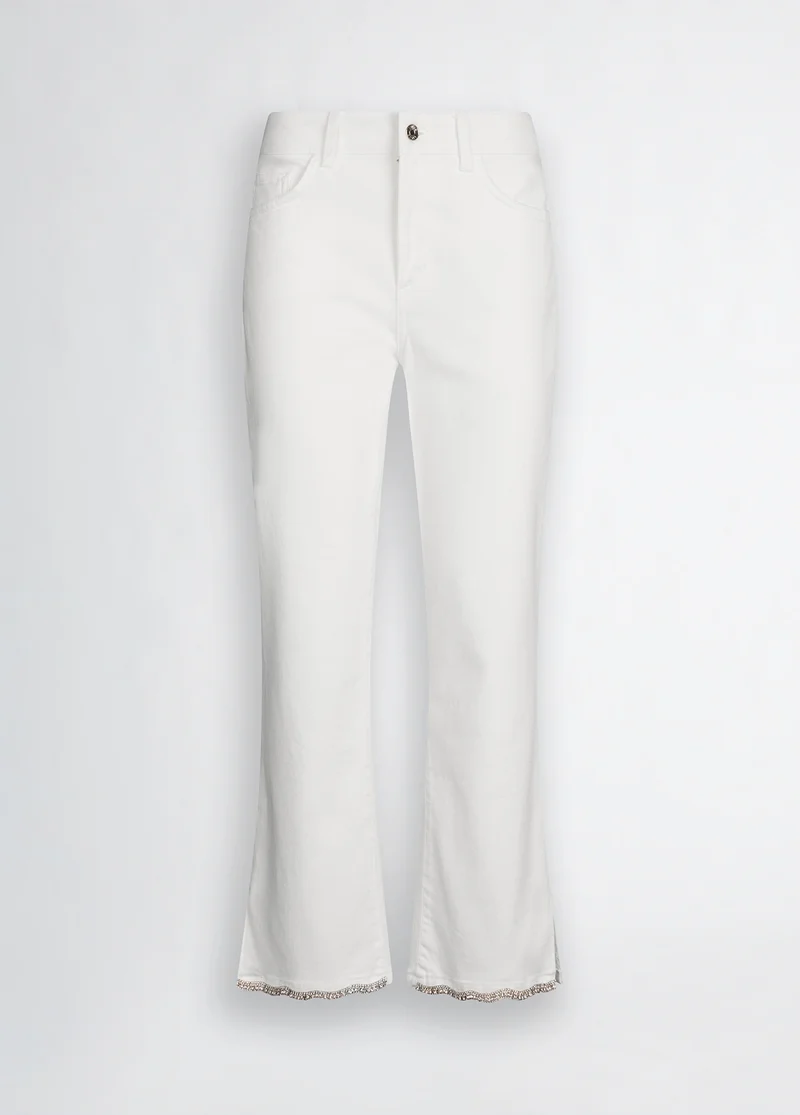 Bottom Up Bootcut Jeans with Rhinestones