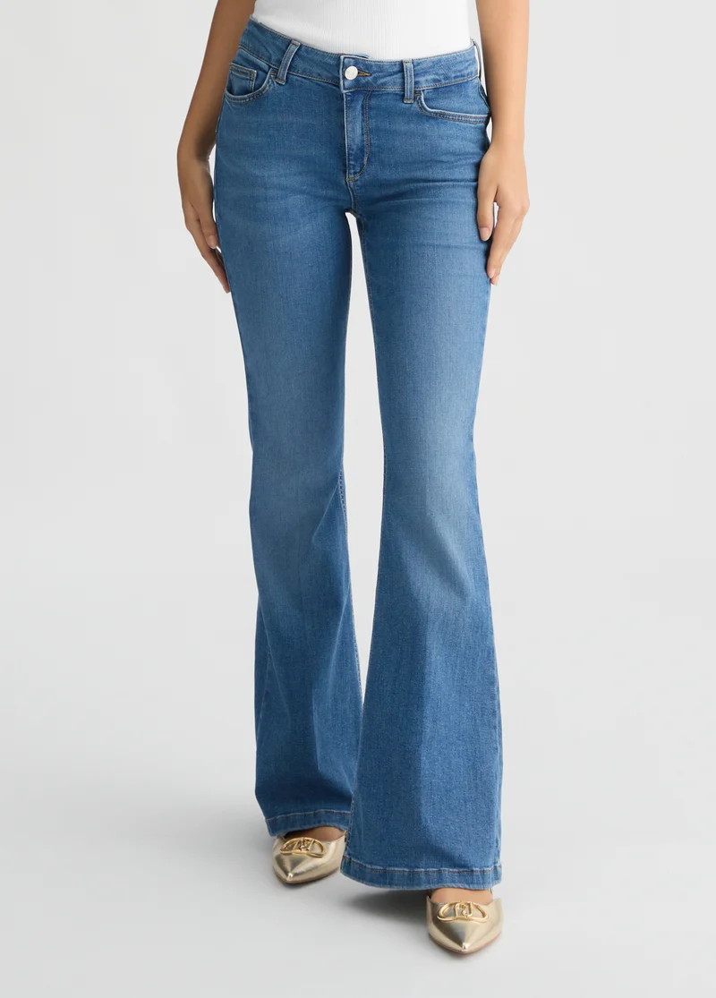 Blue Bell-Bottom Jeans